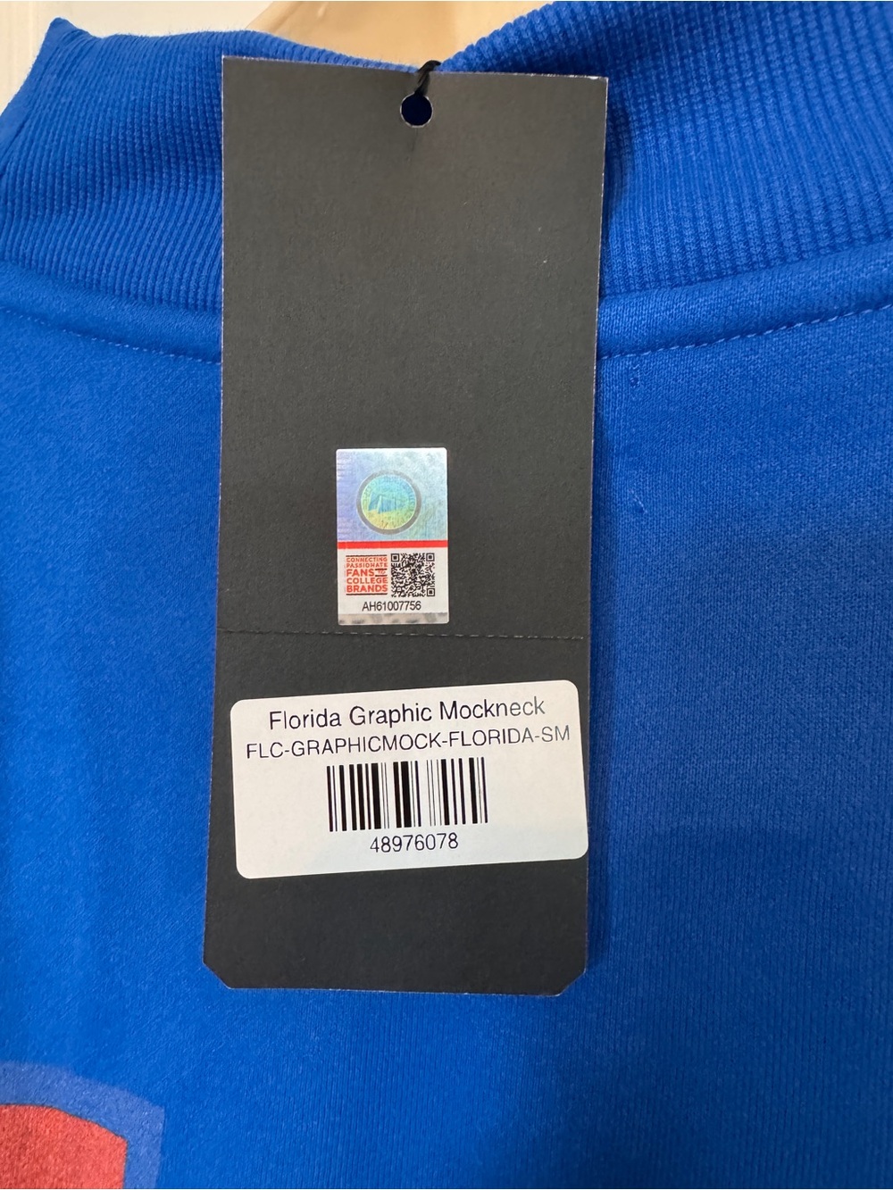 Parke x '47 Florida Fleece Graphic Mockneck - Blue - S/M - NWT - Picture 6 of 6